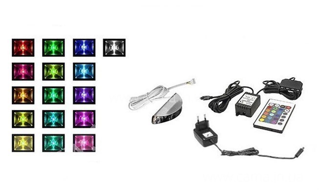 Подсветка 1Led RGB + пульт Подсветка 1Led RGB + пульт