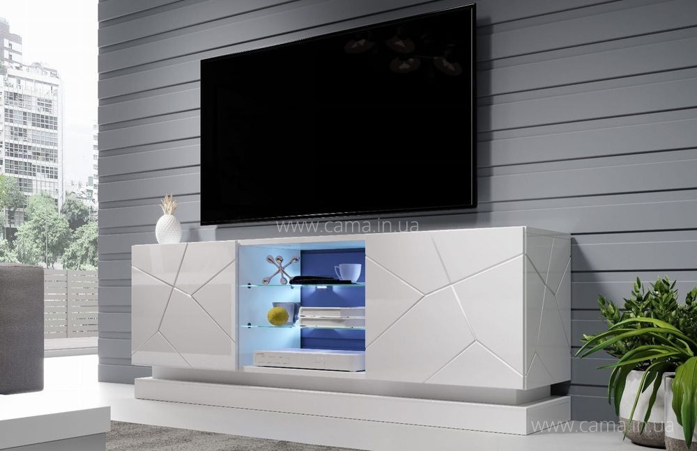 Тумба ТВ QIU 160см - Белый глянец Тумба ТВ QIU 160см - Белый глянец