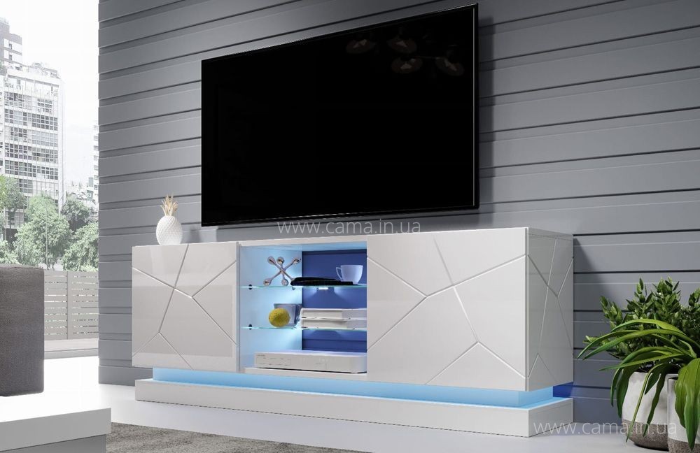 Тумба ТВ QIU 160см - Белый глянец Тумба ТВ QIU 160см - Белый глянец