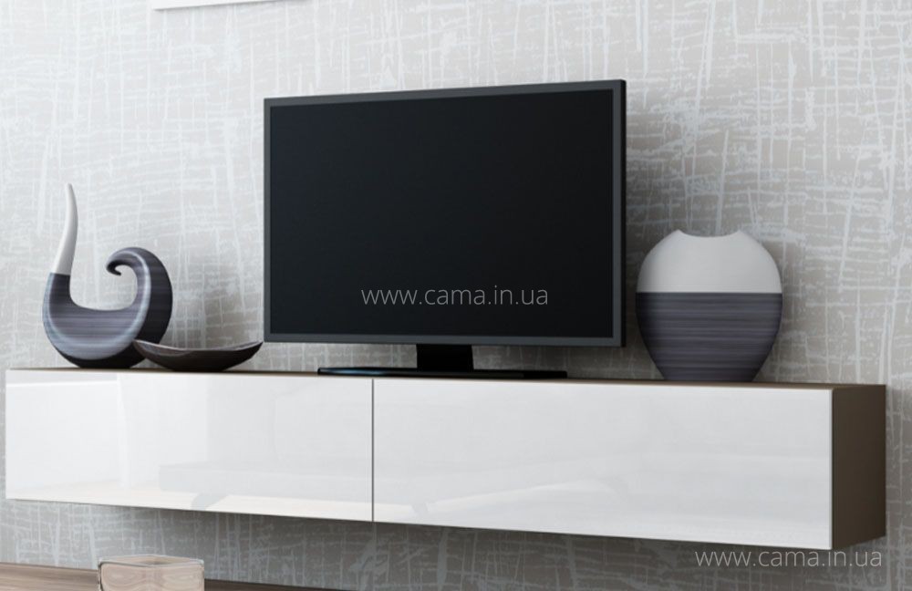 Тумба ТВ Vigo латте/белый глянец 180 Тумба ТВ Vigo латте/белый глянец 180