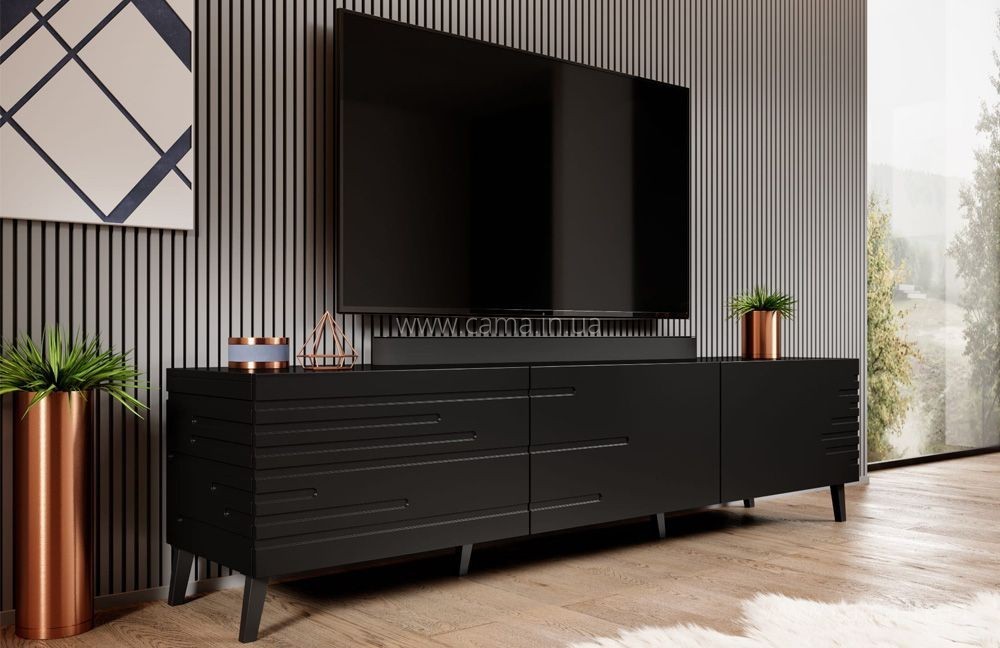 Тумба ТВ NOVA 186 - Черный Тумба ТВ NOVA 186 - Черный