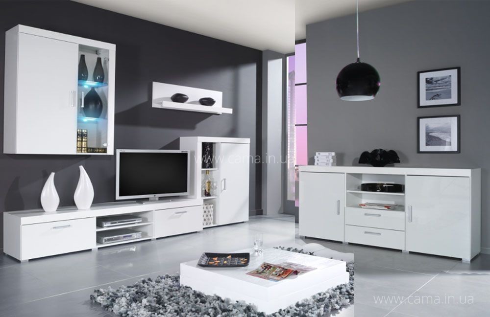 Гостиная Samba С белый глянец Гостиная Samba С белый глянец