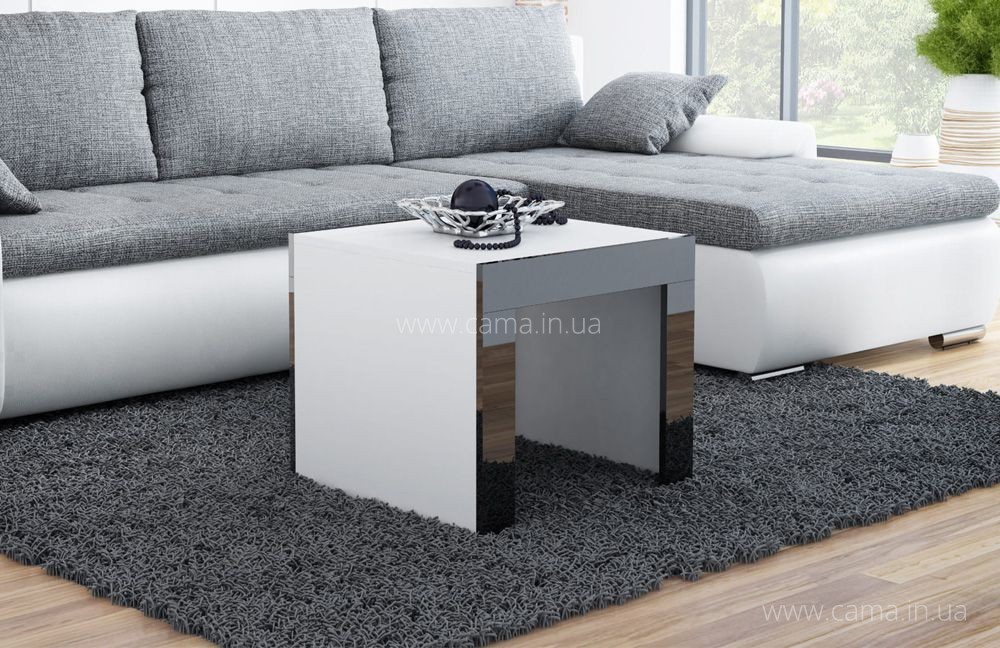 Столик журнальный TESS Белый/Черный 60 Столик журнальный TESS Белый/Черный 60