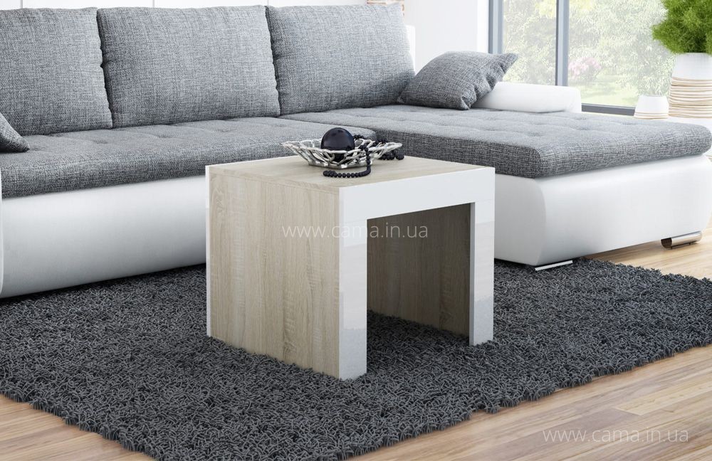 Столик журнальный TESS Дуб сонома/Белый 60 Столик журнальный TESS Дуб сонома/Белый 60