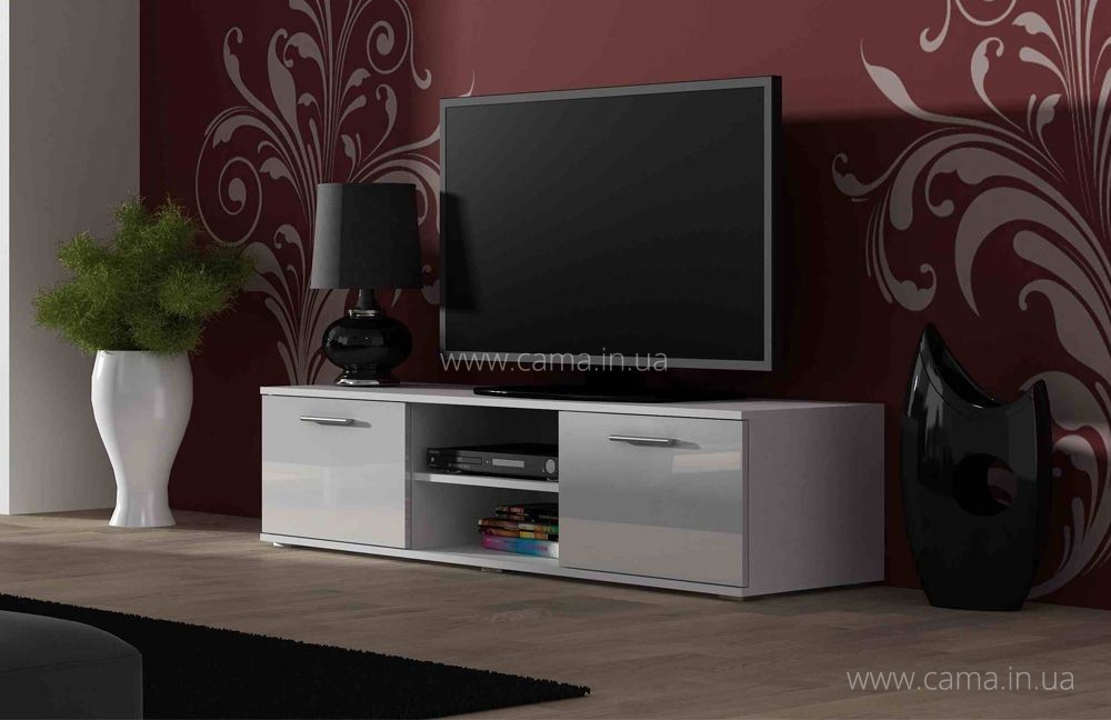 Тумба Тв Soho 140 белый/белый глянец Тумба Тв Soho 140 белый/белый глянец