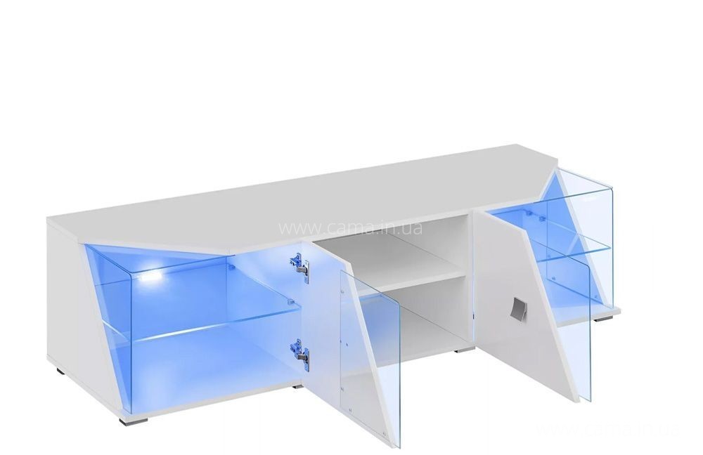 Тумба ТВ EDGE Белый/Белый глянец Тумба ТВ EDGE Белый/Белый глянец