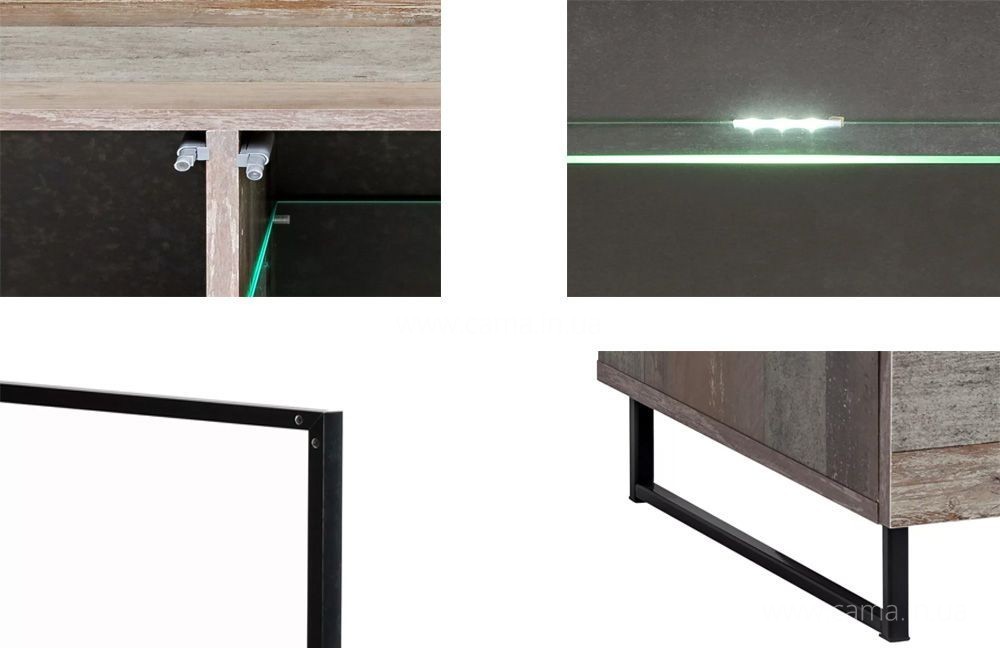 Витрина высокая PLANK Дерево Каньон Витрина высокая PLANK Дерево Каньон