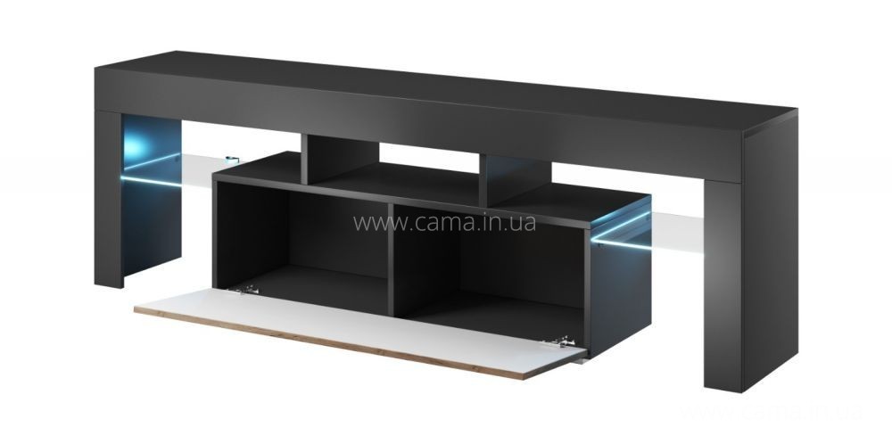 Тумба ТВ Toro 138см серый/серый глянец Тумба ТВ Toro 138см серый/серый глянец