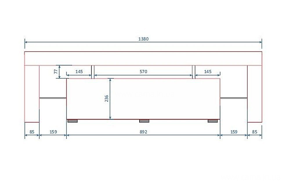 Тумба ТВ Toro 138см серый/серый глянец Тумба ТВ Toro 138см серый/серый глянец