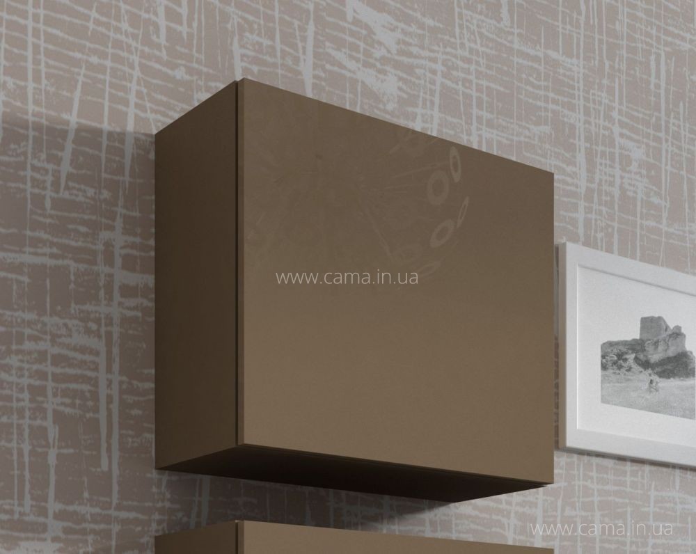 Пенал квадратный Vigo латте/латте глянец Пенал квадратный Vigo латте/латте глянец