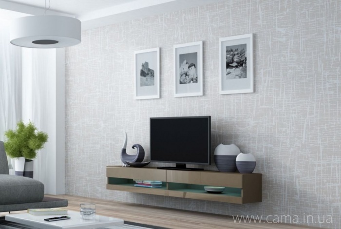 Комод открытый RTV Vigo 180 латте/латте глянец