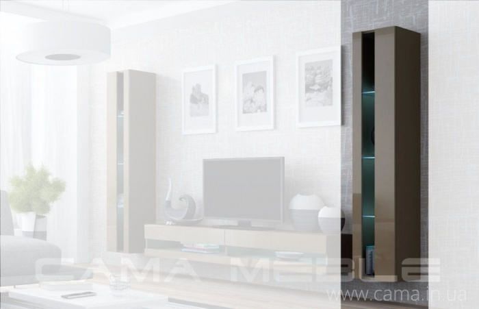 Витрина открытая Vigo 180 латте/латте глянец Витрина открытая Vigo 180 латте/латте глянец