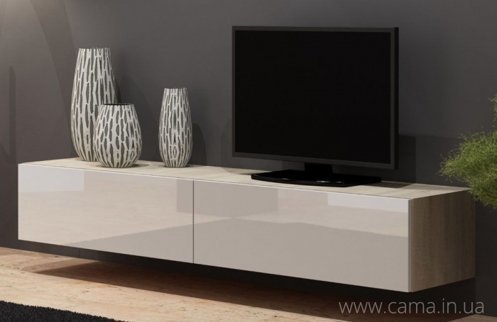 Тумба ТВ Vigo дуб сонома/белый глянец 180 Тумба ТВ Vigo дуб сонома/белый глянец 180