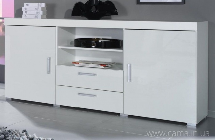 Комод Samba белый/белый глянец