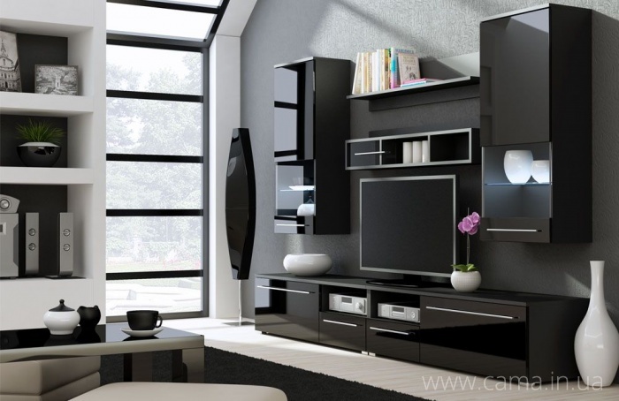 Гостиная Luna черный/черный Гостиная Luna черный/черный