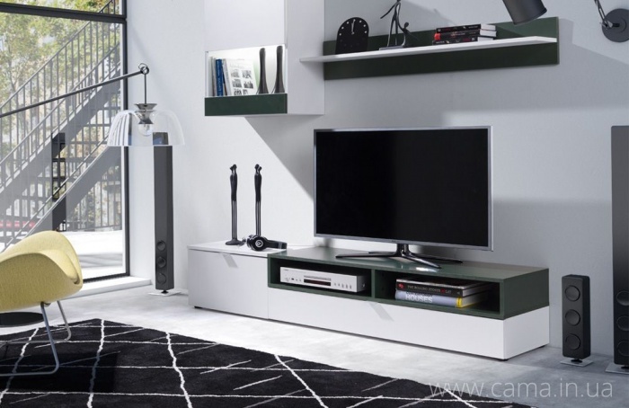 Гостиная Pat Белый/темно-зеленый Гостиная Pat Белый/темно-зеленый