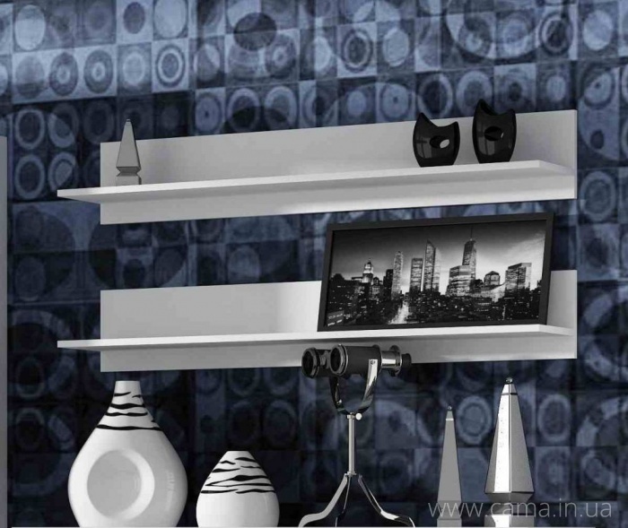 Полки навесные Soho белый (2 шт.) Полки навесные Soho белый (2 шт.)
