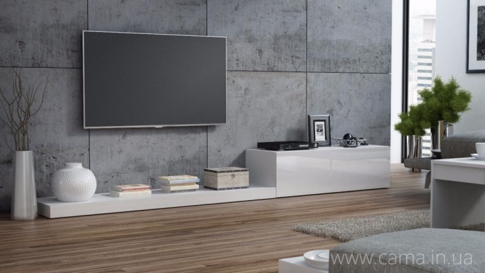 Тумба Rtv Life белый/белый глянец