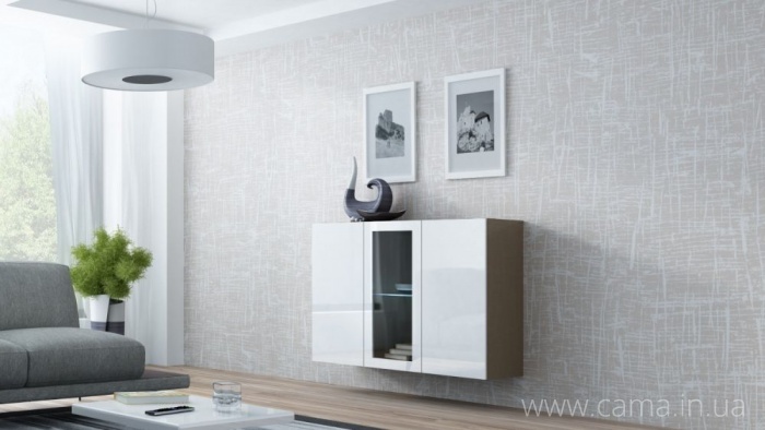 Комод Vigo 120 латте/ белый глянец