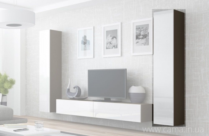 Пенал навесной Vigo 180 латте/белый глянец Пенал навесной Vigo 180 латте/белый глянец