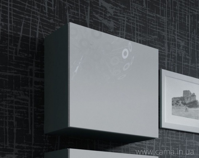 Пенал квадратный Vigo серый/белый глянец